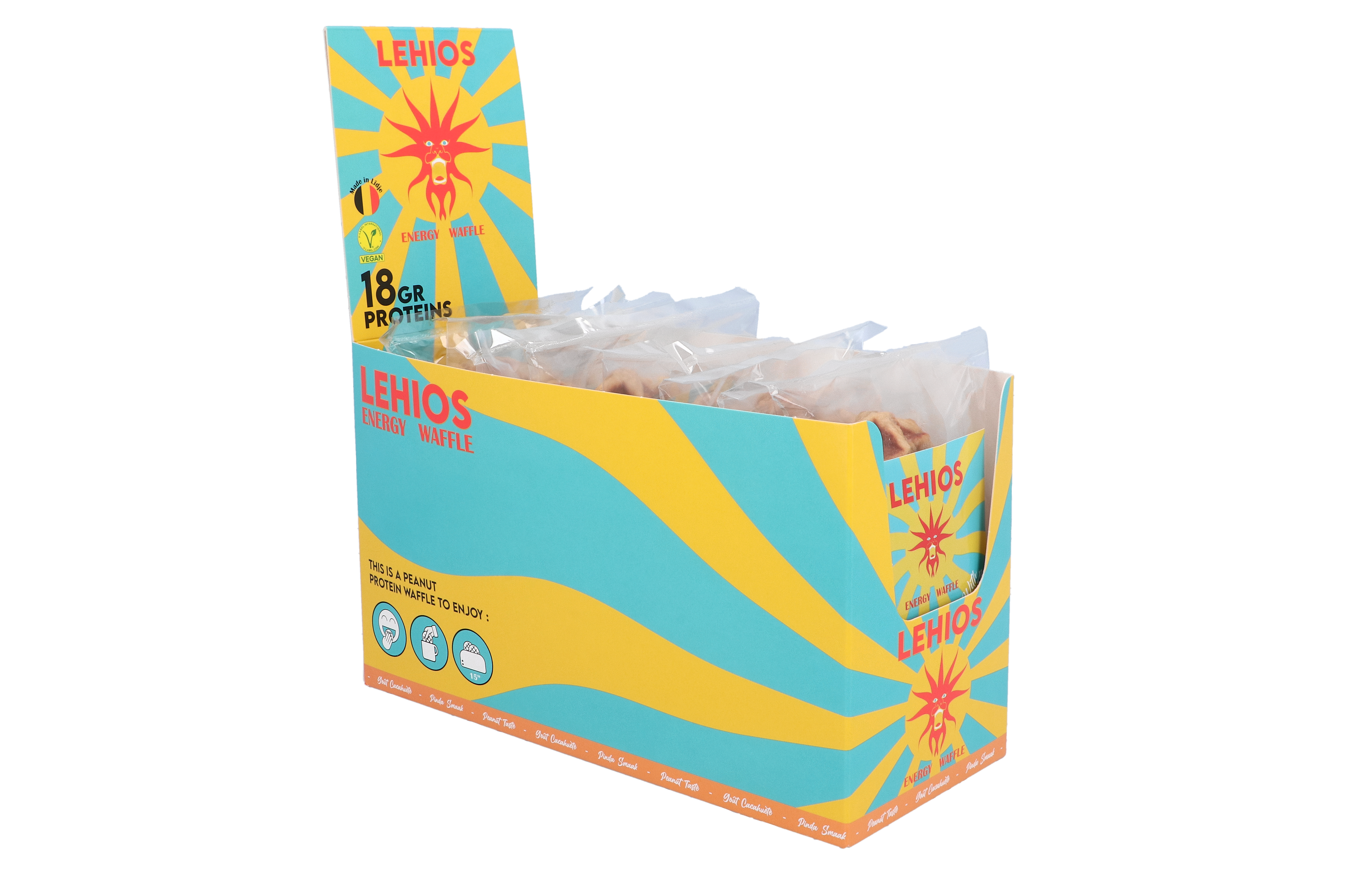 Proteïnewafels (8 stuks): Peanut Dream
