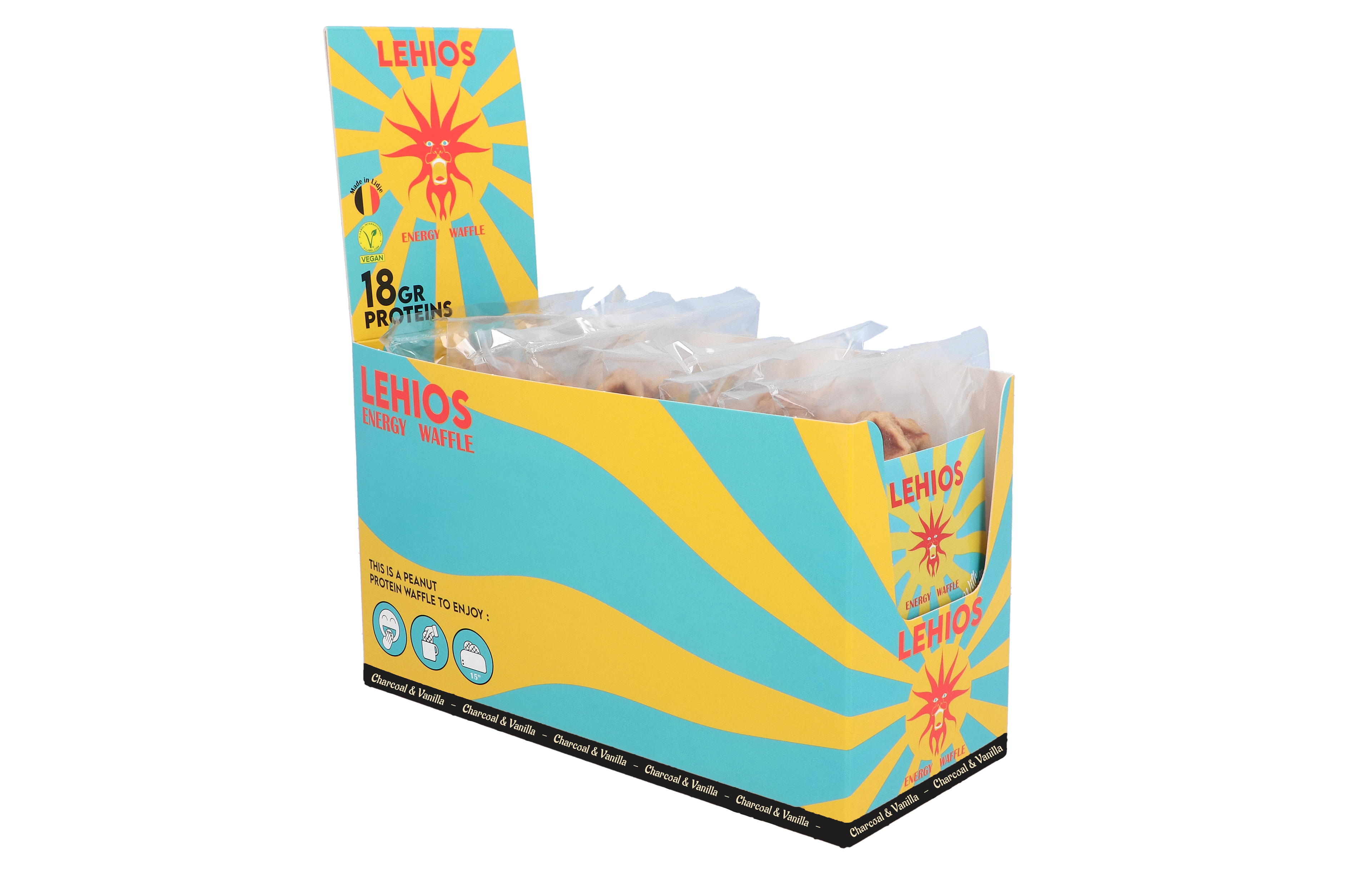 Proteïnewafels (8 stuks): Sesam &amp; Vanille