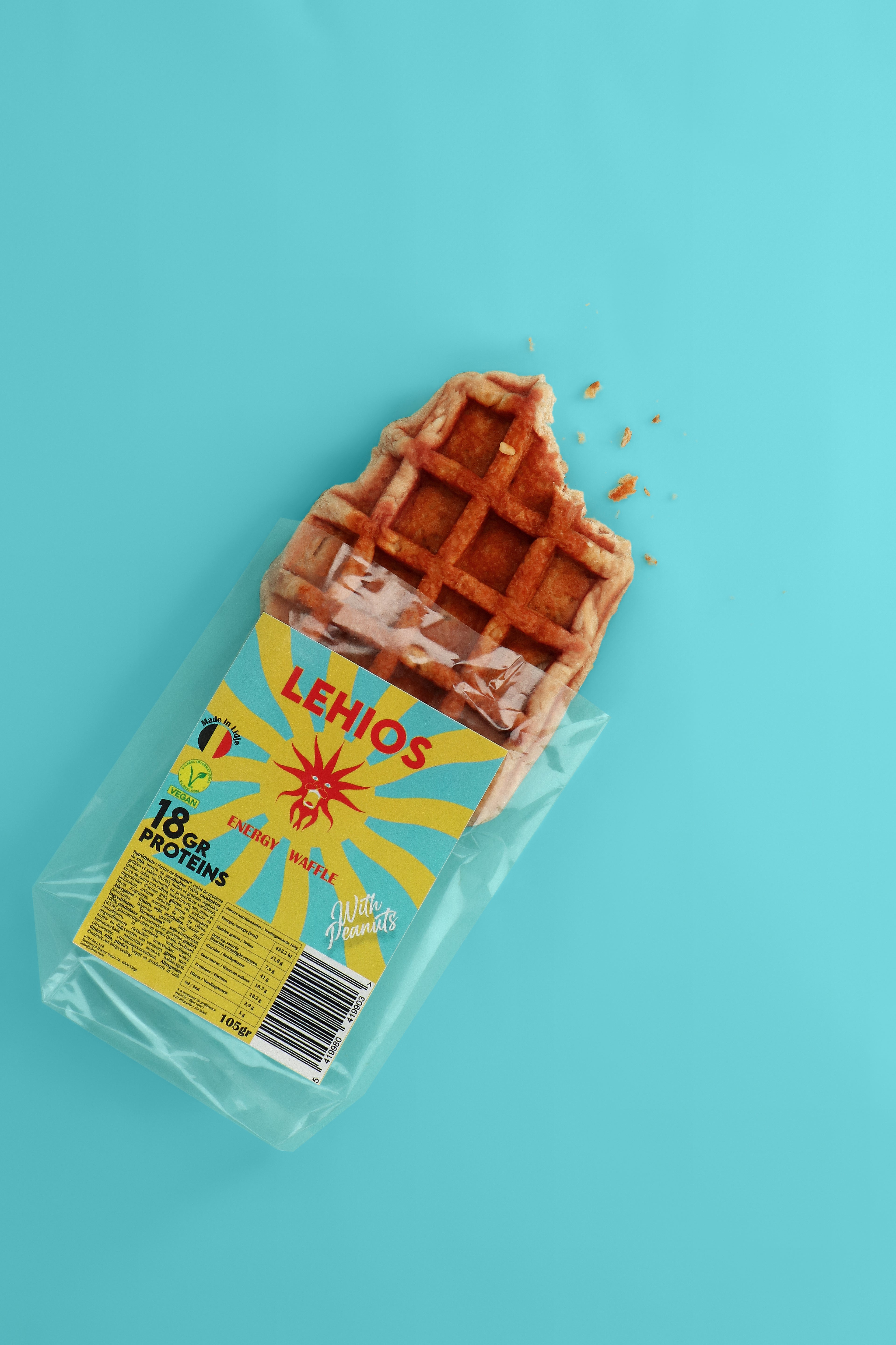 Proteïnewafels (8 stuks): Peanut Dream