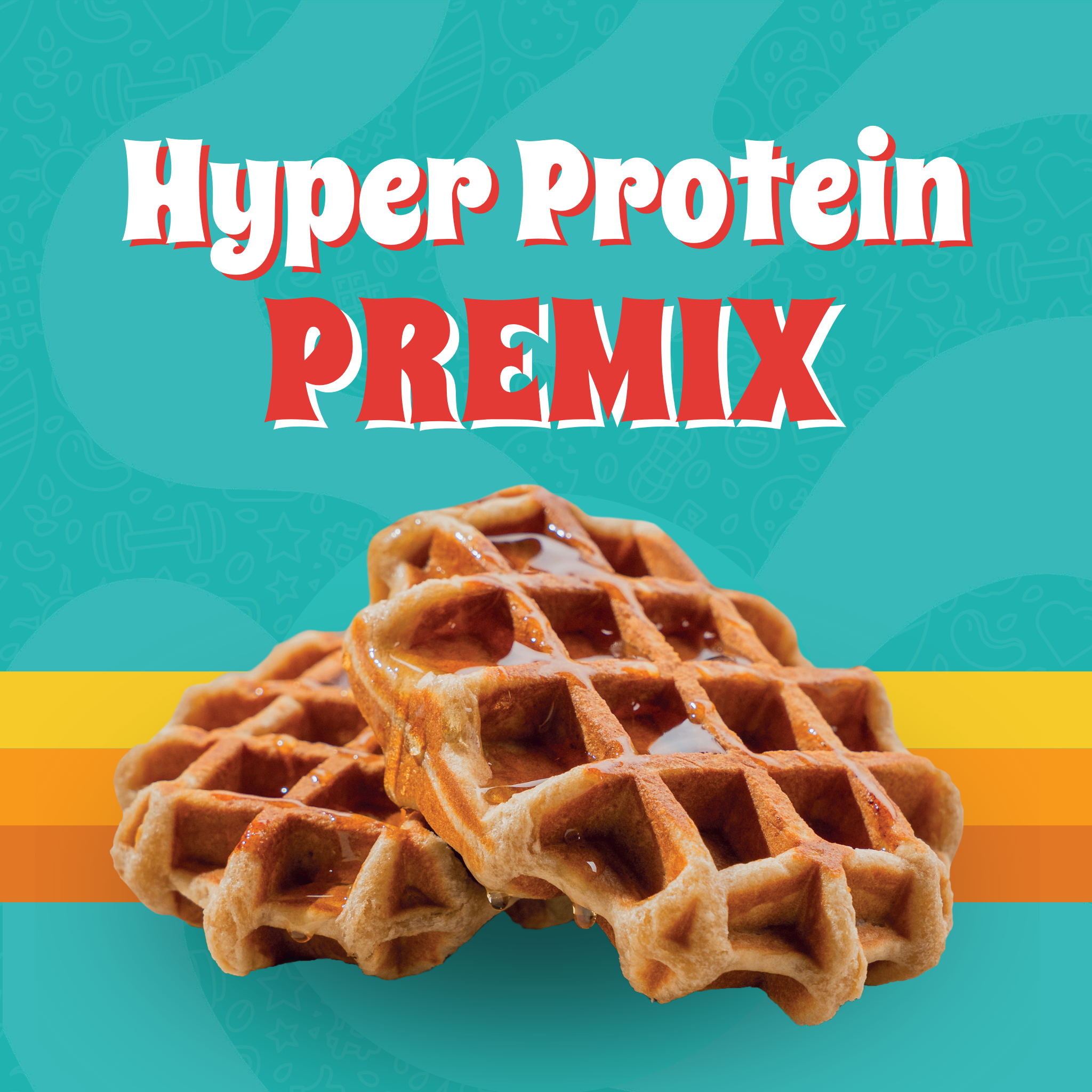 Hyper Protein Premix (660g) - Waffles