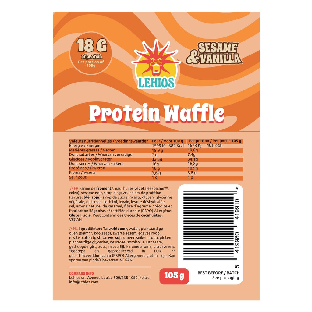 Gaufres Protéinées: Sesame & Vanilla