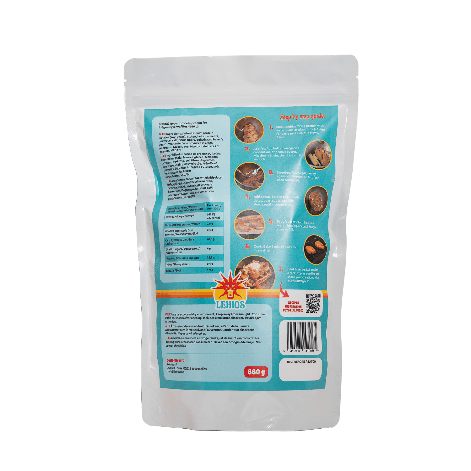 Hyper Protein Premix (660g) - Waffles