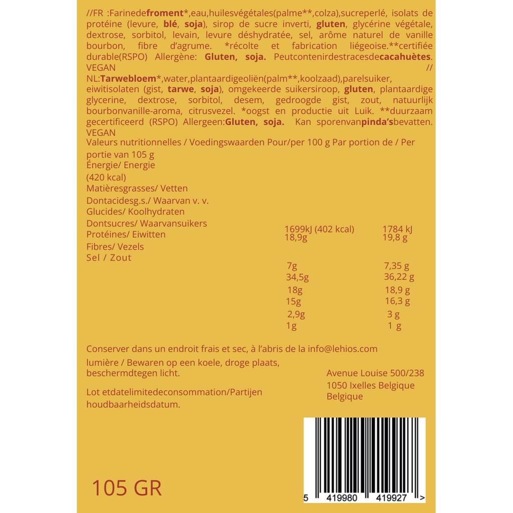 Protein Waffles (8 pieces): Peanut Dream